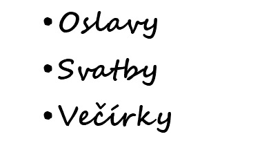 Oslavy Svatby Večírky